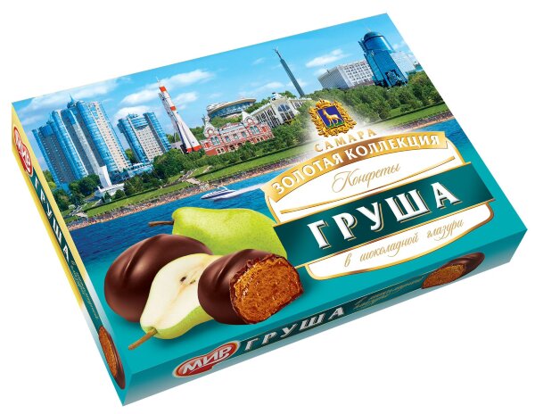 №2 КФ МИР Груша в шоколадной глазури 160г  в Дубне