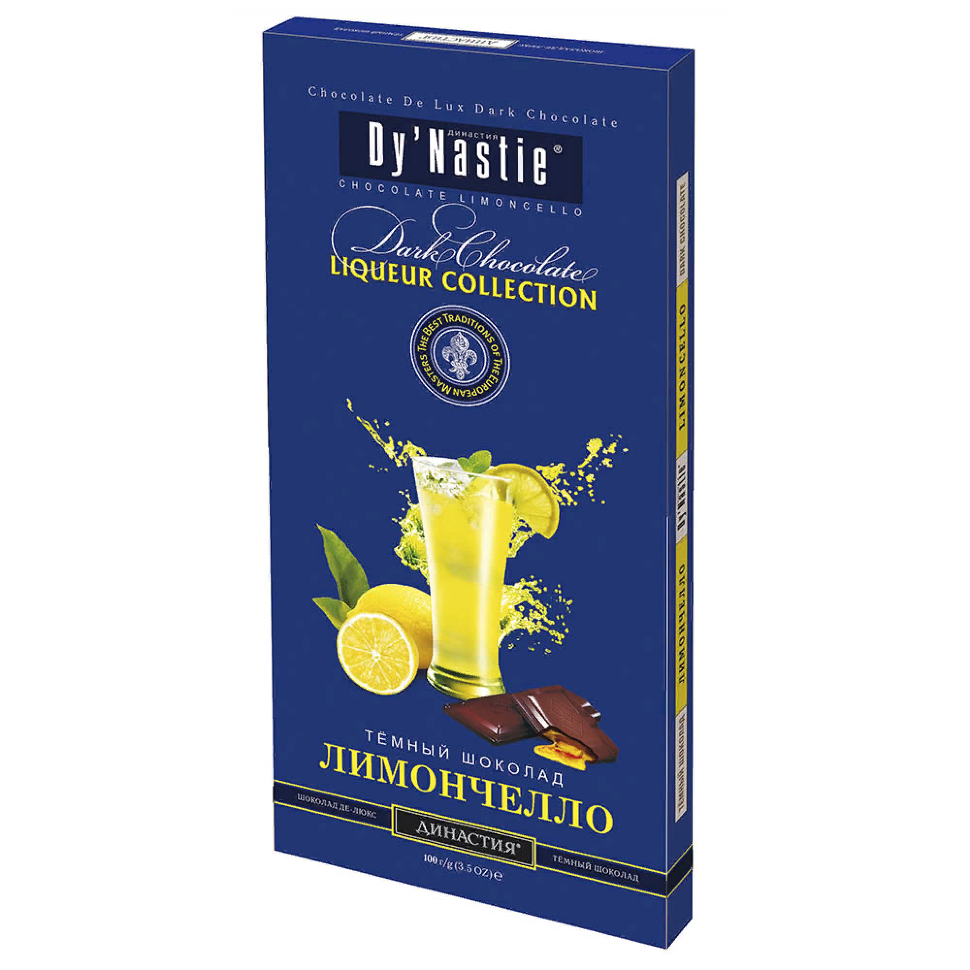  Династия Шоколад "Лимончело", (блок 10шт по 100г)  в Дубне