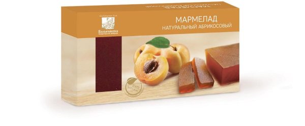 №2 Мармелад пластовый 210г абрикосовый  в Дубне