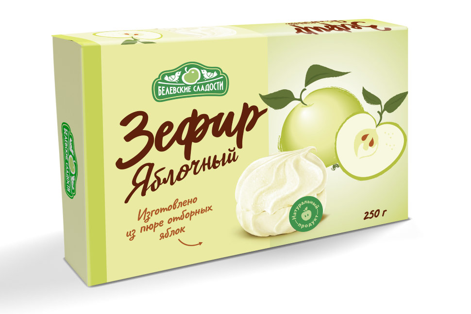  Зефир белевский "Яблочный" 250г в Дубне